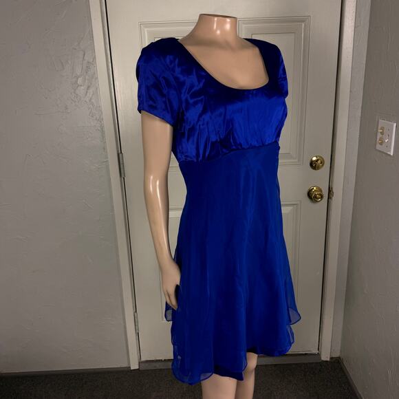 Vintage 80s 90s Niki Livas Prom Women's Dress Formal Evening Homecoming Satin E8 - Picture 7 of 7